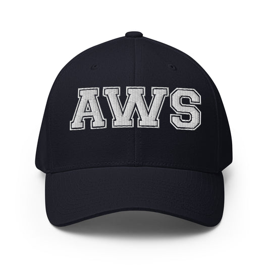 AWS Logo | Flexfit Closed-Back Hat (Navy)