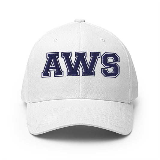 AWS Logo | Flexfit Closed-Back Hat (White)