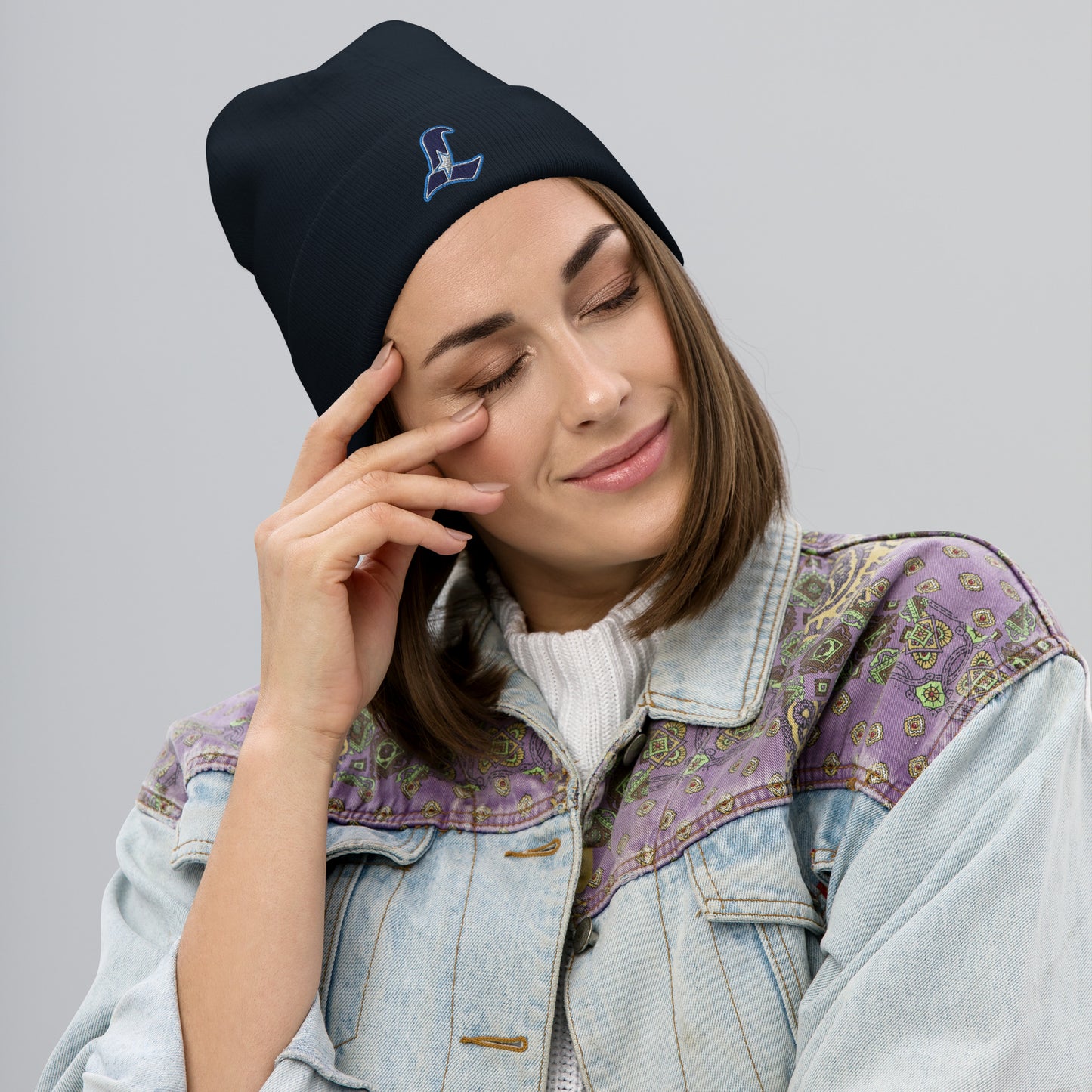 Liberty Falcons | Embroidered Knit Beanie