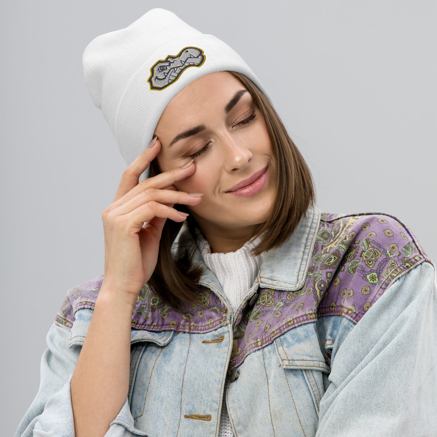 AWS Gator Head | Embroidered Knit Beanie