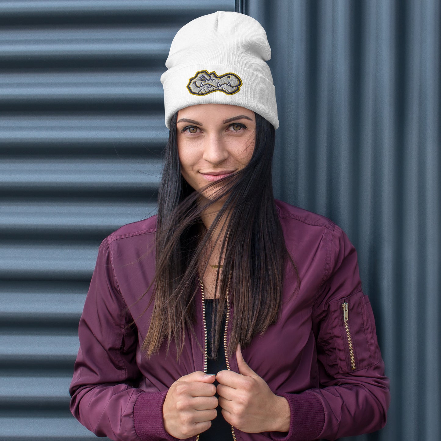 AWS Gator Head | Embroidered Knit Beanie