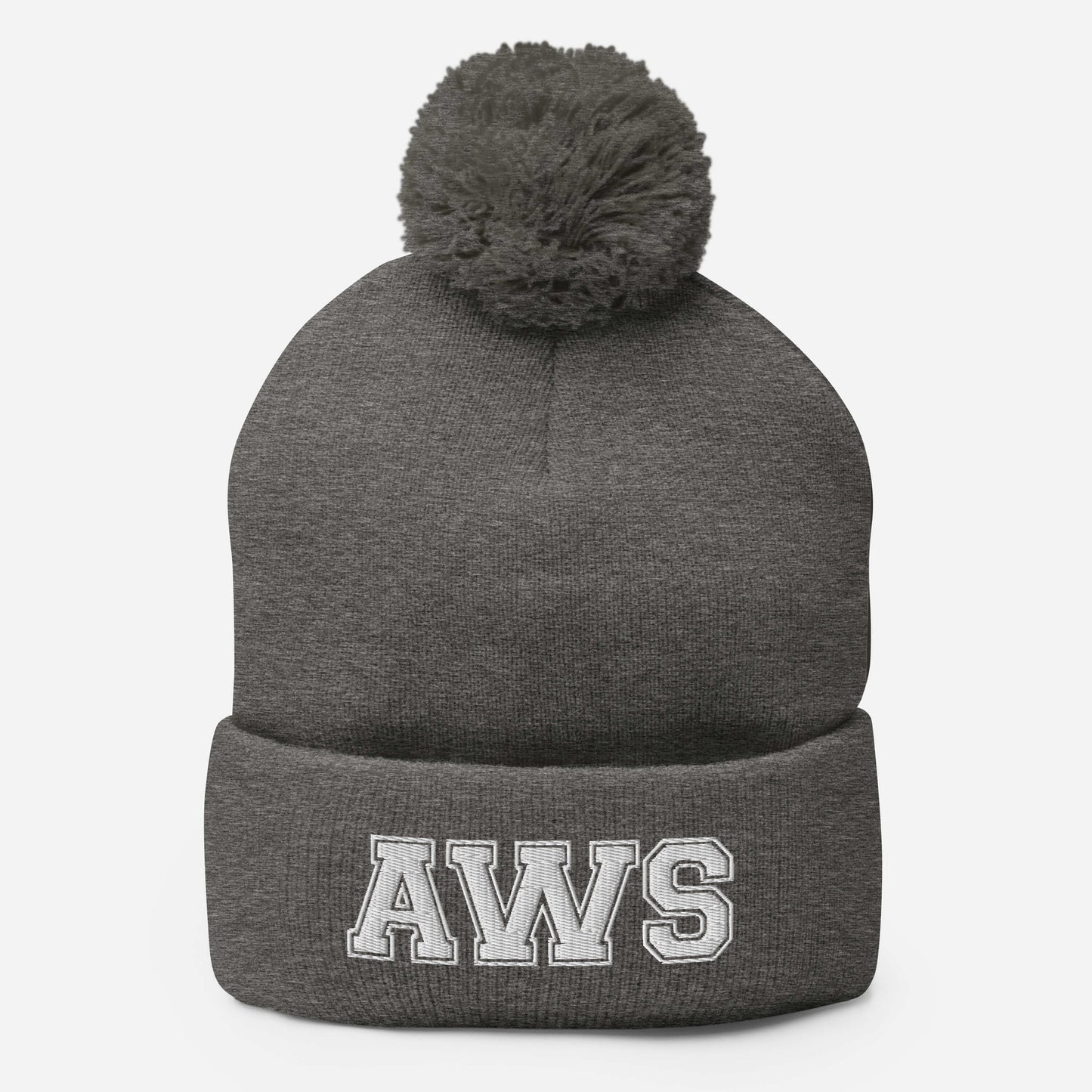 AWS Logo | Pom-Pom Beanie