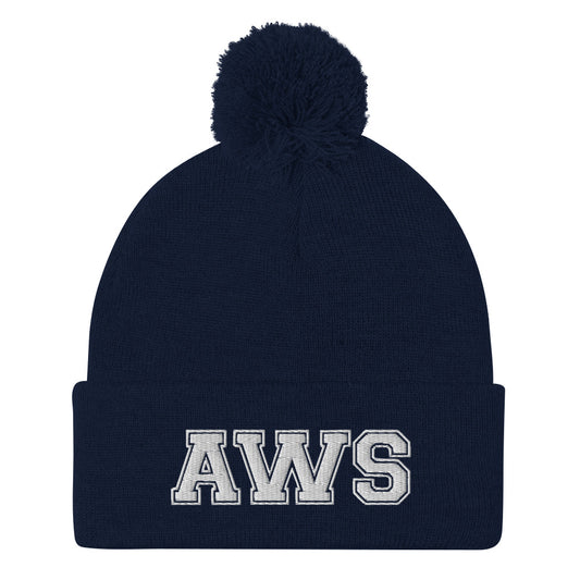 AWS Logo | Pom-Pom Beanie