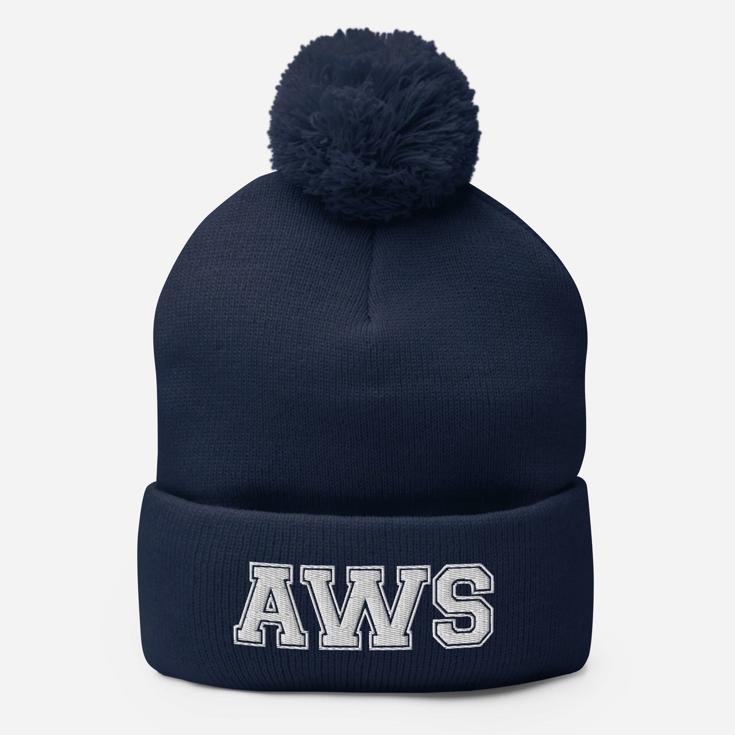 AWS Logo | Pom-Pom Beanie