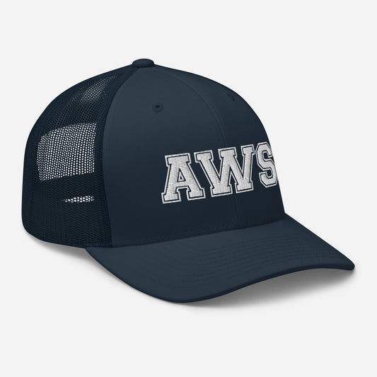 AWS Logo | Adjustable Mesh Hat (Navy)