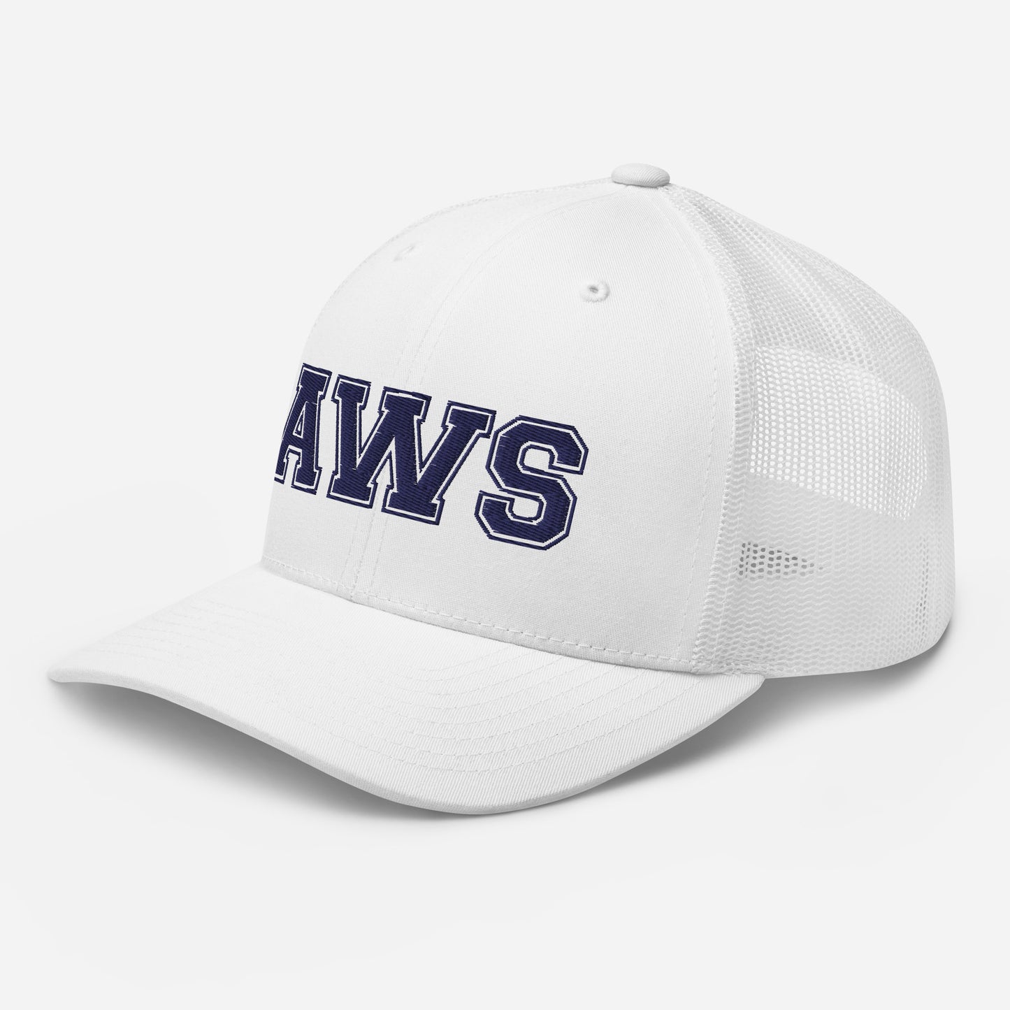 AWS Logo | Adjustable Mesh Hat (White)