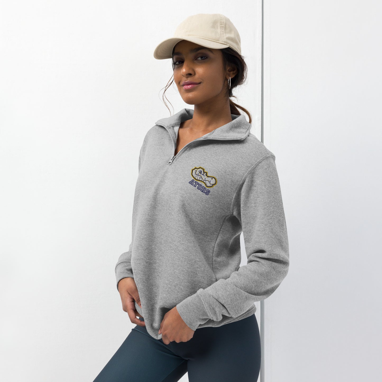 AWS Gators | Unisex Fleece Quarter-Zip Pullover (Gray)