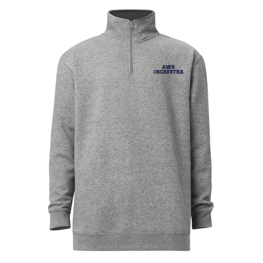 AWS Orchestra | Unisex Fleece Quarter-Zip Pullover (Gray)