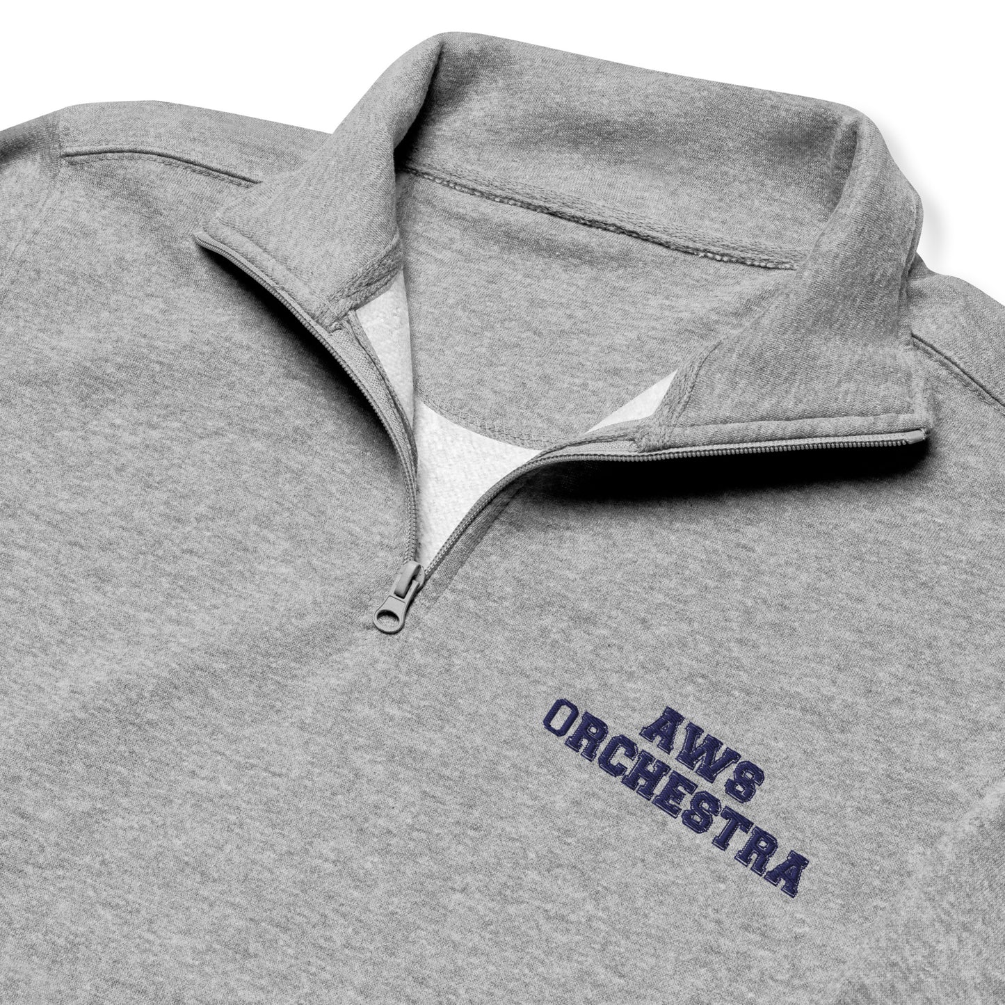 AWS Orchestra | Unisex Fleece Quarter-Zip Pullover (Gray)