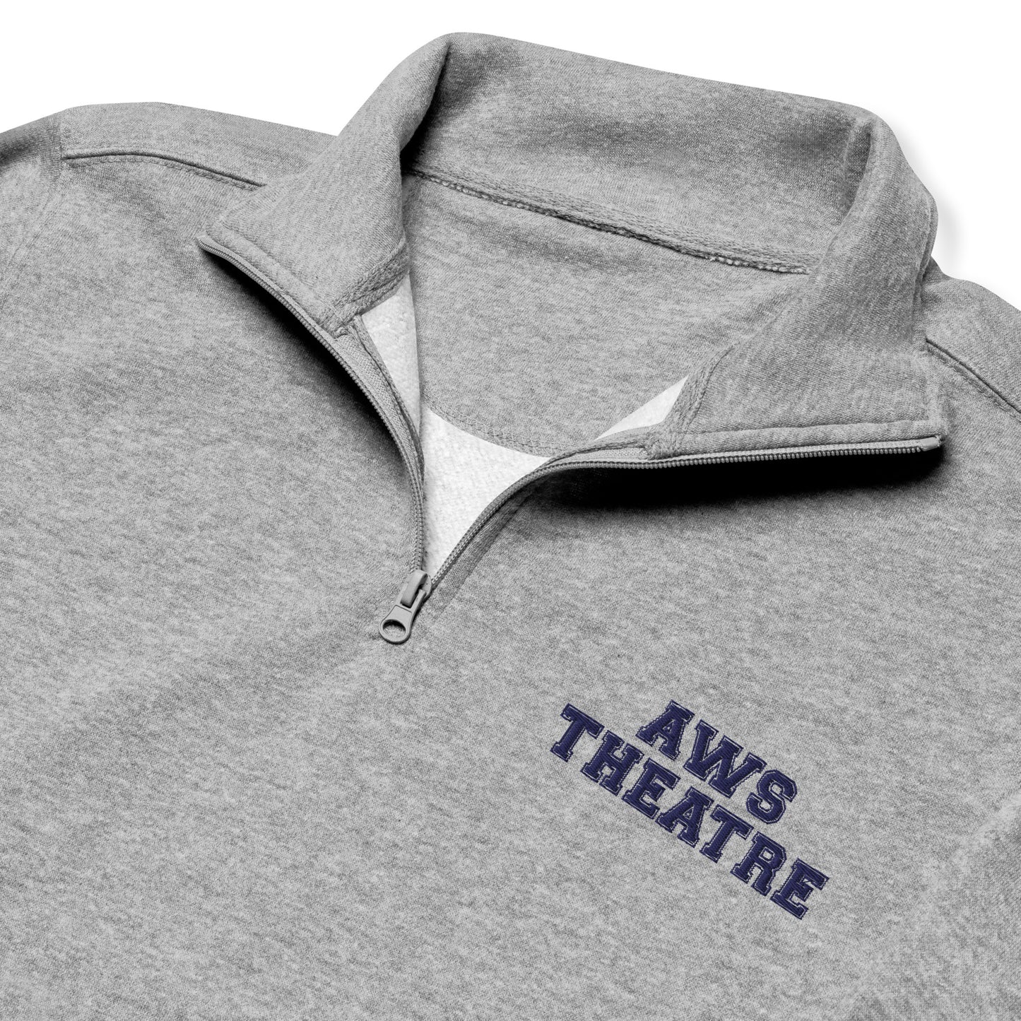 AWS Theatre | Unisex Fleece Quarter-Zip Pullover (Gray)