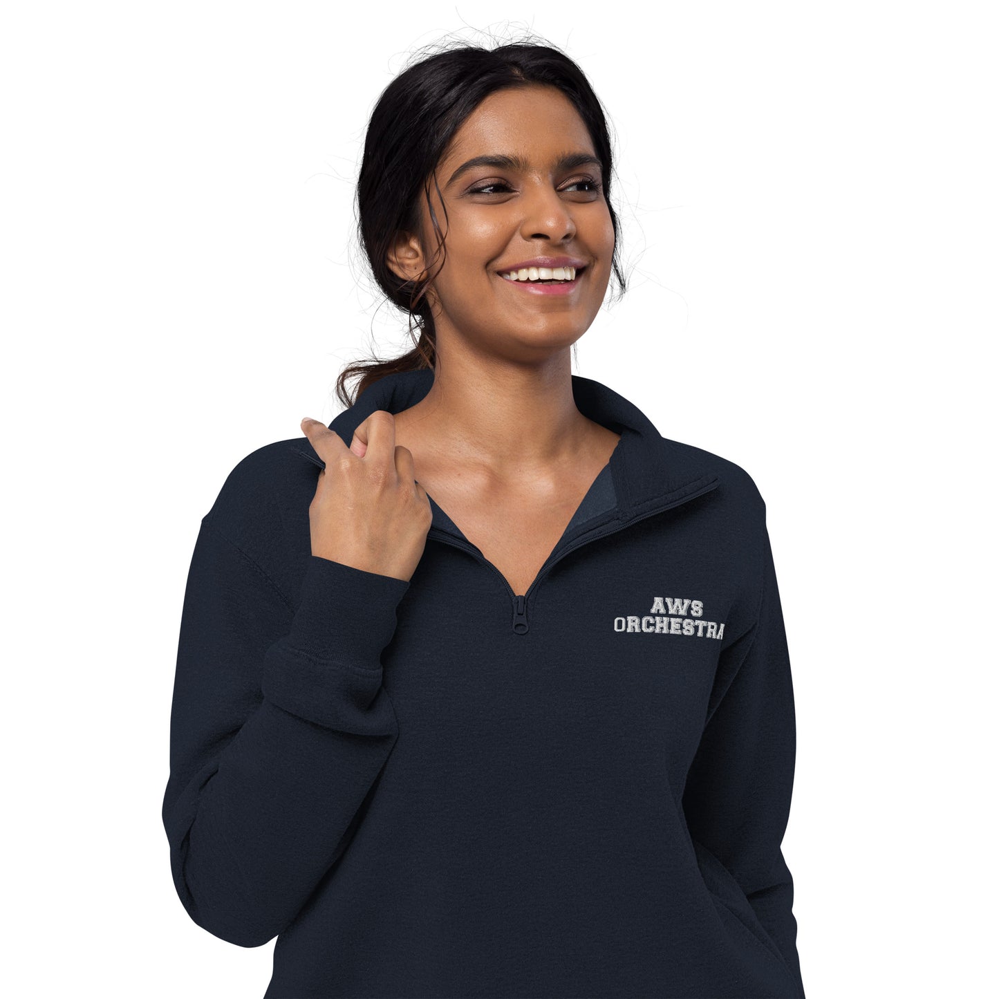 AWS Orchestra | Unisex Fleece Quarter-Zip Pullover (Navy)