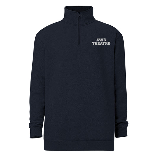 AWS Theatre | Unisex Fleece Quarter-Zip Pullover (Navy)