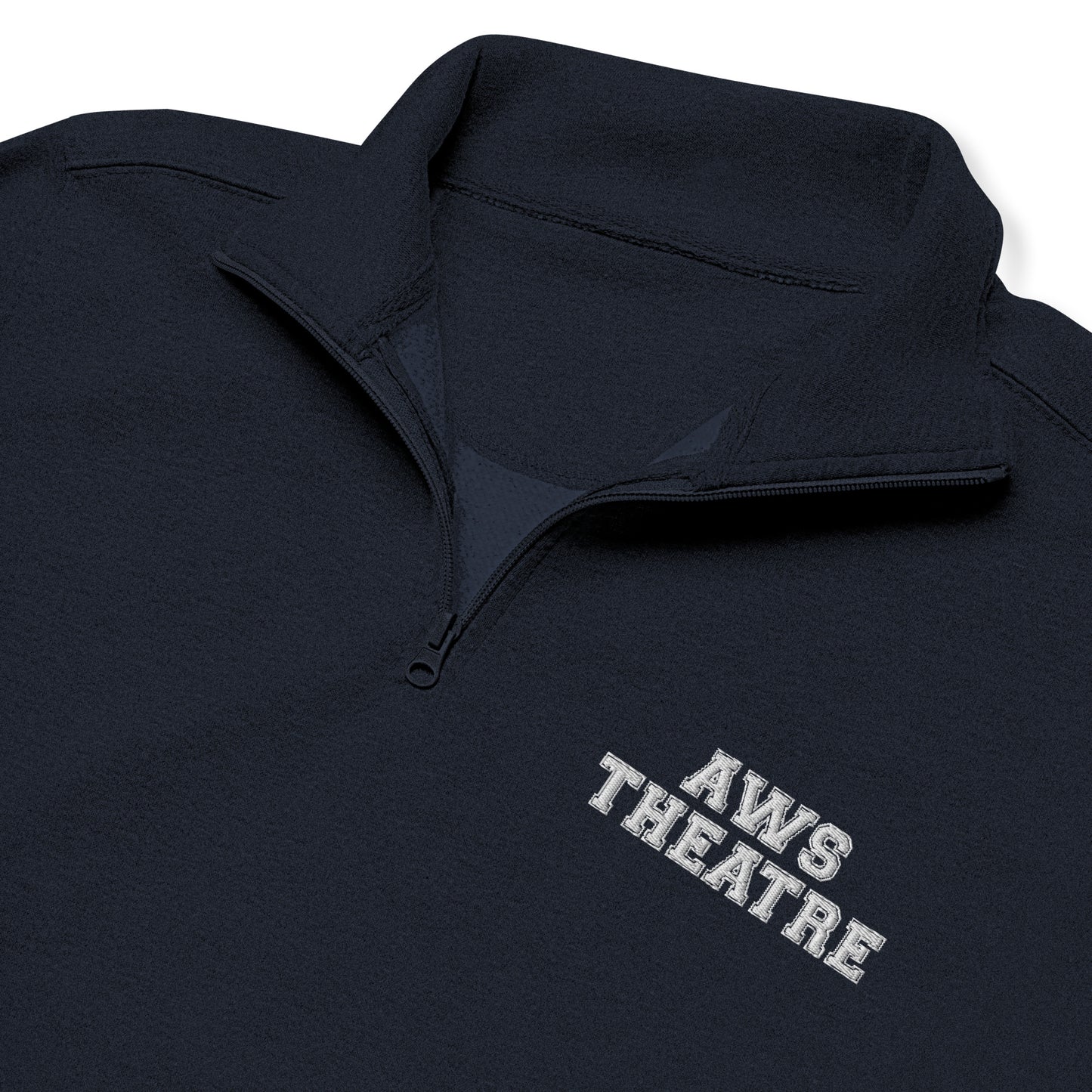 AWS Theatre | Unisex Fleece Quarter-Zip Pullover (Navy)