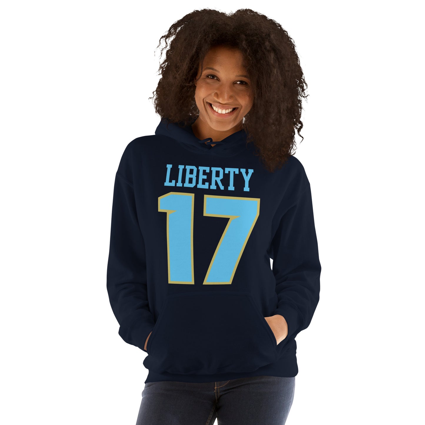 Liberty Falcons Jersey #17 | Unisex Soft Hoodie