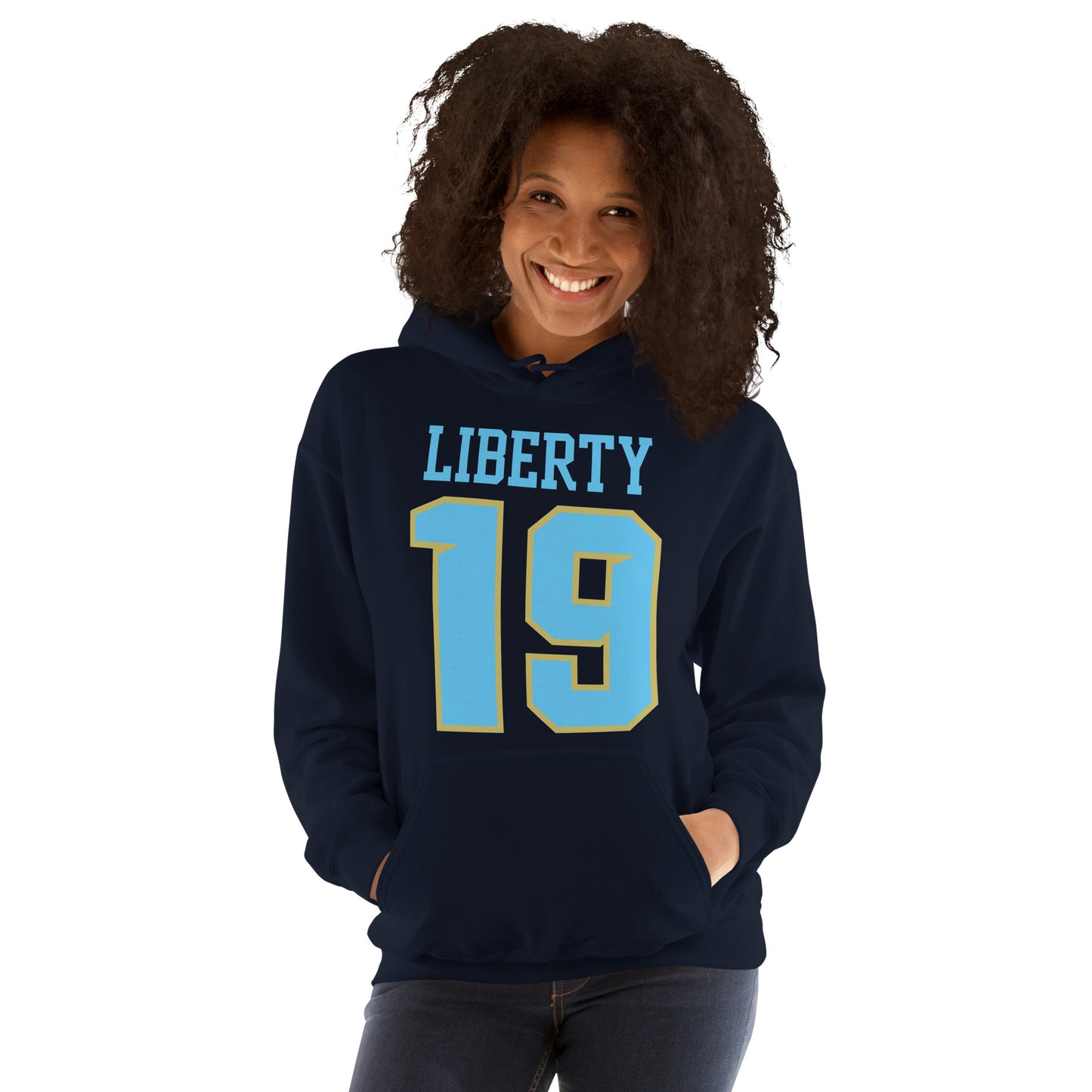 Liberty Falcons Jersey #19 | Unisex Soft Hoodie