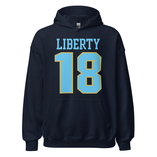 Liberty Falcons Jersey #18 | Unisex Soft Hoodie