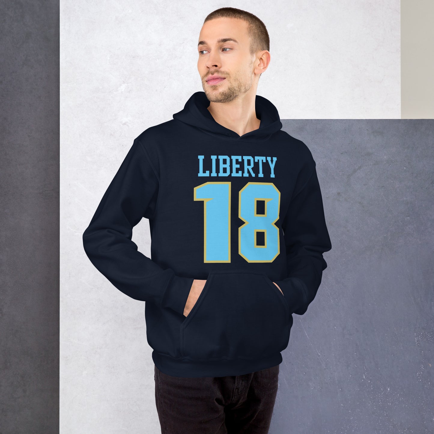 Liberty Falcons Jersey #18 | Unisex Soft Hoodie