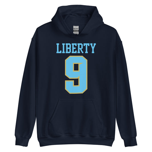 Liberty Falcons Jersey #9 | Unisex Soft Hoodie