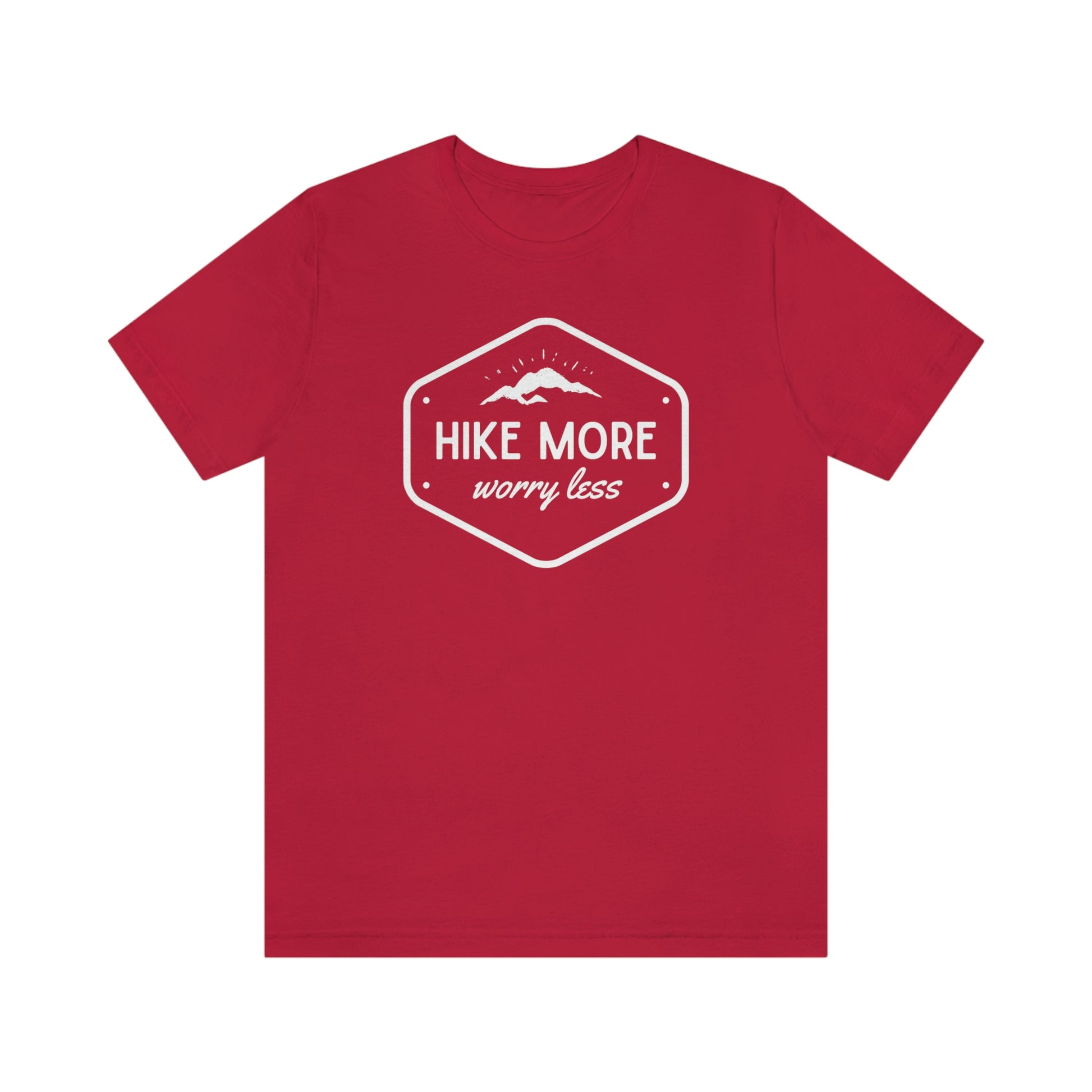 Hike More Worry Less | Unisex Jersey Short Sleeve Tee - Mightee