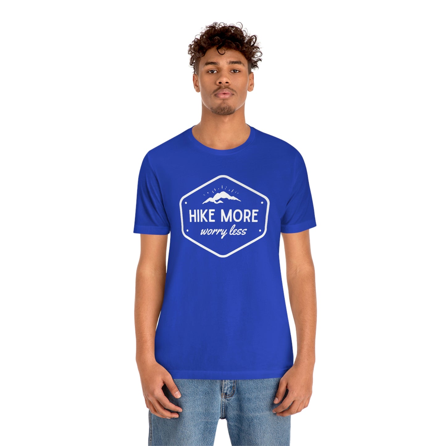 Hike More Worry Less | Unisex Jersey Short Sleeve Tee - Mightee