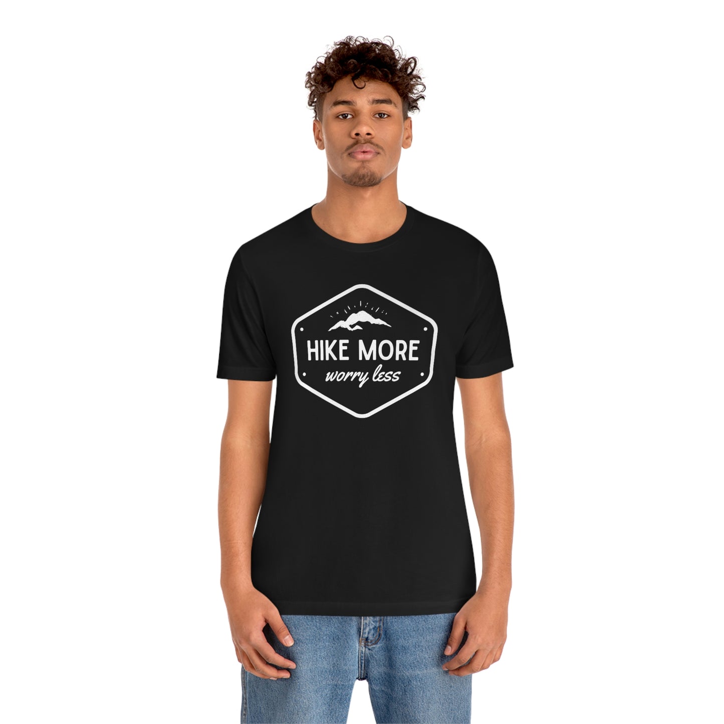 Hike More Worry Less | Unisex Jersey Short Sleeve Tee - Mightee