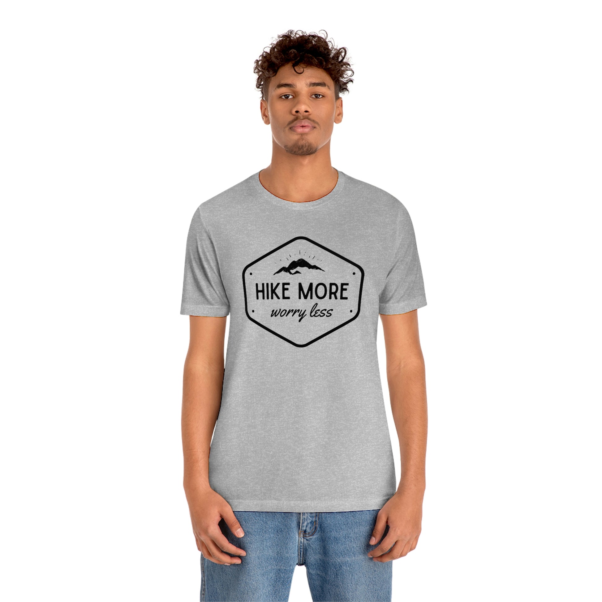 Hike More Worry Less | Unisex Jersey Short Sleeve Tee - Mightee