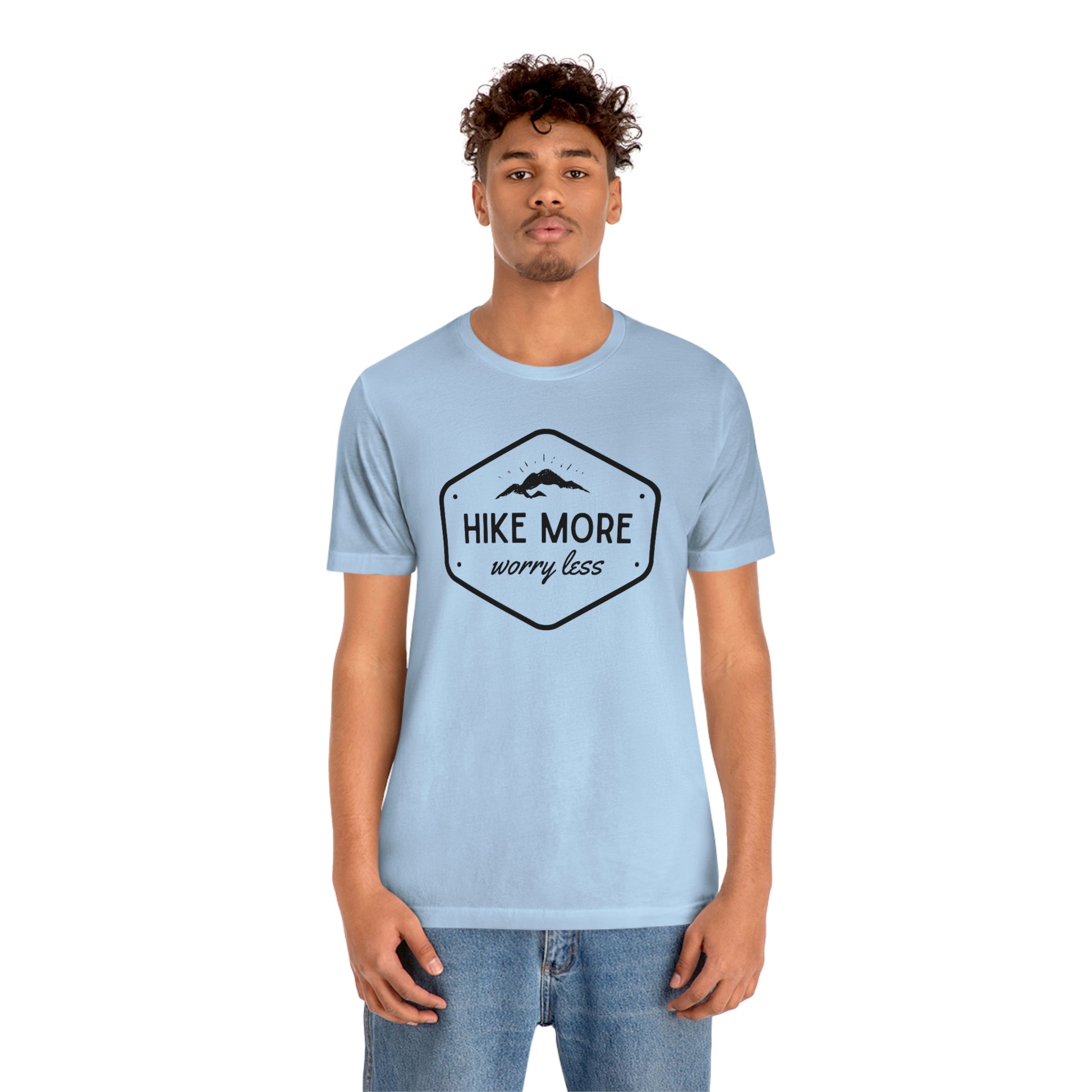 Hike More Worry Less | Unisex Jersey Short Sleeve Tee - Mightee