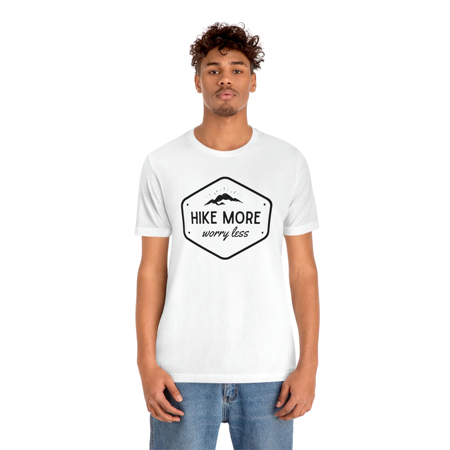 Hike More Worry Less | Unisex Jersey Short Sleeve Tee - Mightee